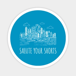 Salute Your Shorts Camp Illustration Magnet